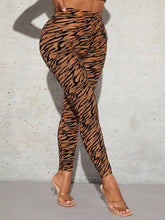 SXY Zebra Striped Print Leggings